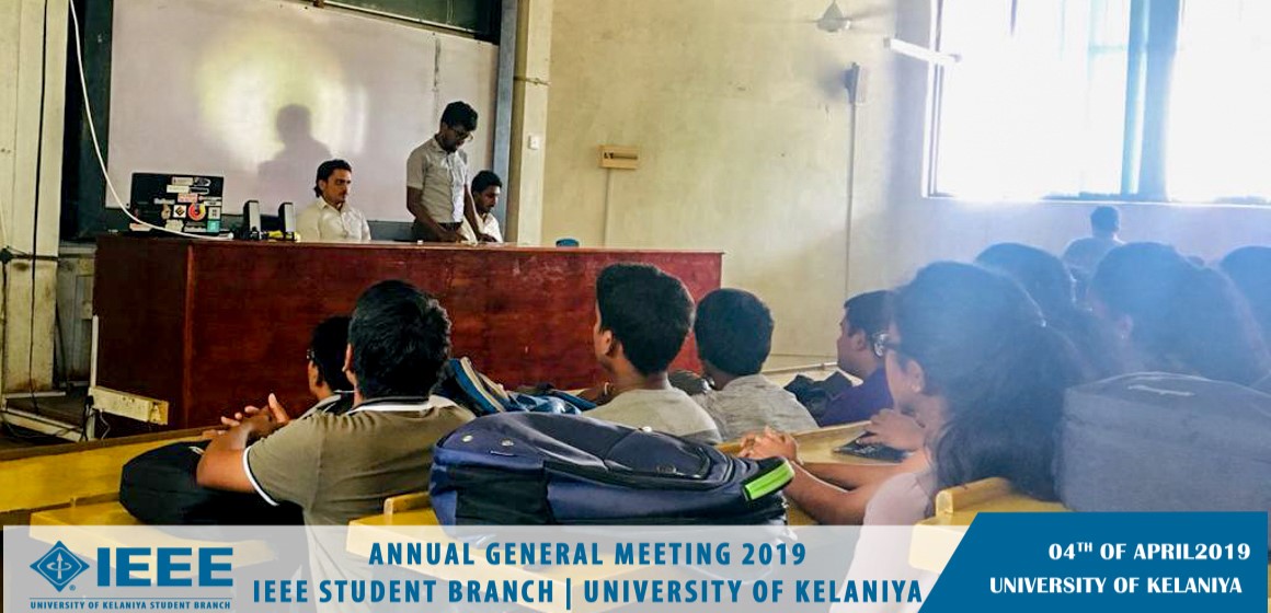 Annual General Meeting of IEEE SB of University of Kelaniya